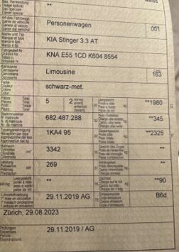 Kia Stinger 3.3 AT 2019