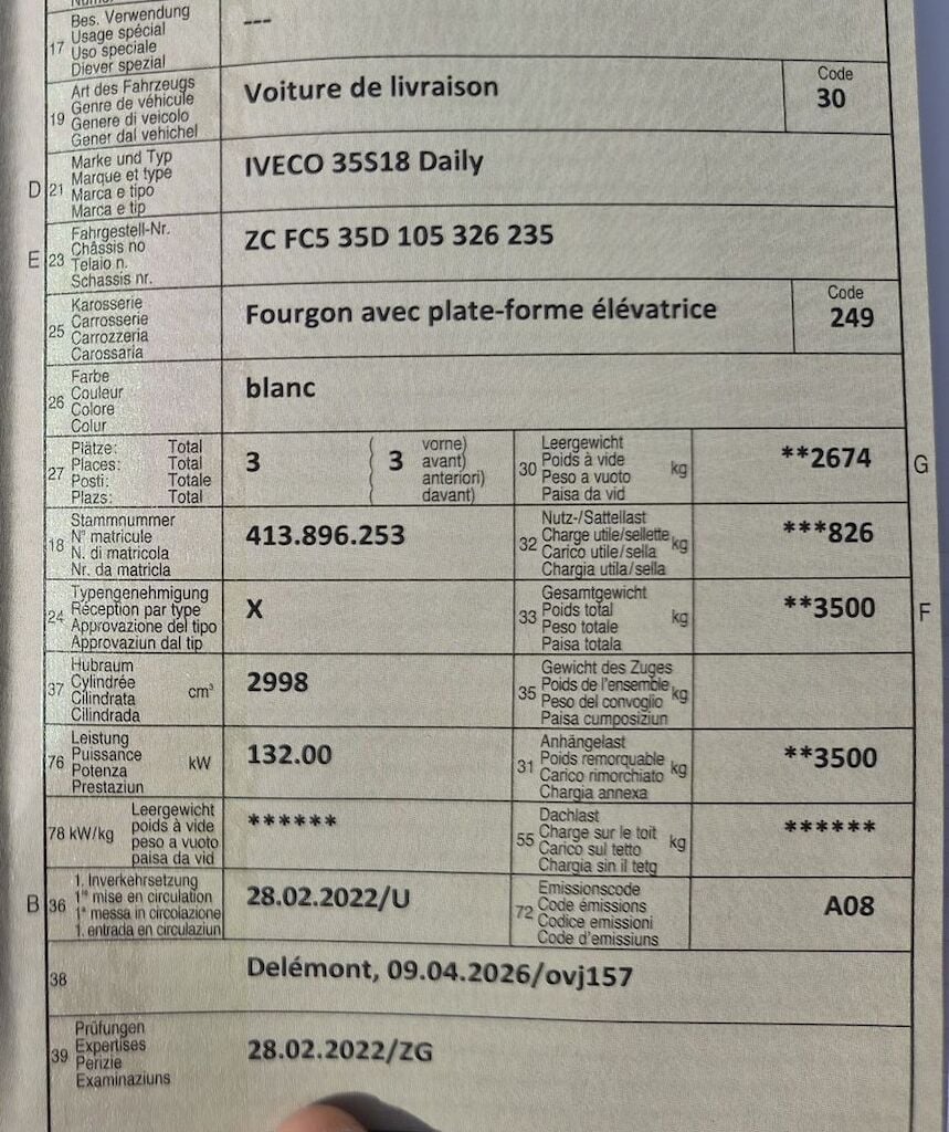 IVECO 35S18 Daily 2022