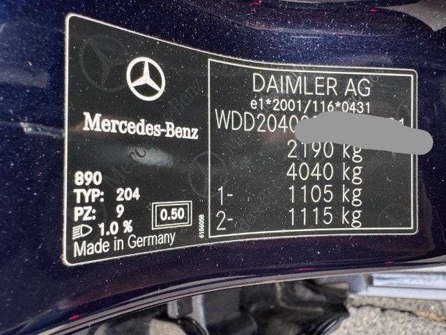 Mercedes-Benz C-Klasse W204 C 250 CDI BlueEF Avantg. 4m 2011