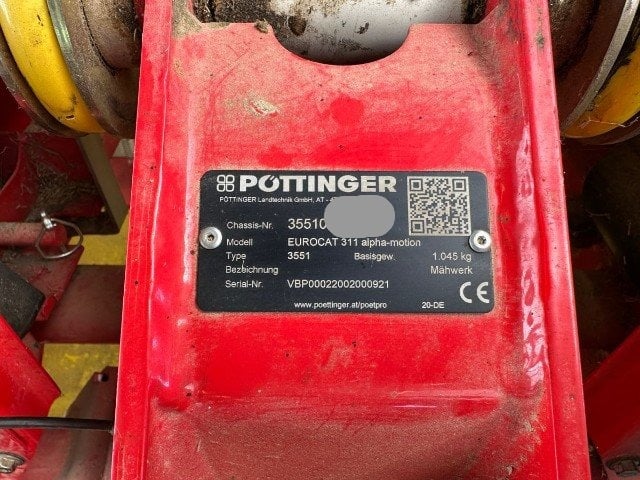 Pöttinger Frontmähwerk Eurocat 311 AM 2017