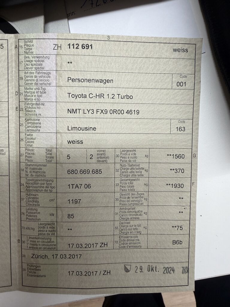 Toyota C-HR 1.2 Turbo 2017