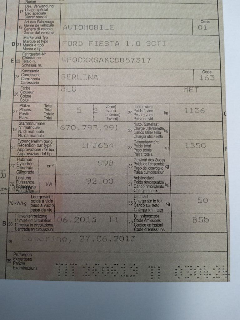 Ford Fiesta 1.0 SCTI 2013